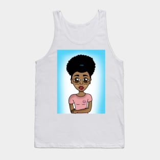 cute black girl digital art Tank Top